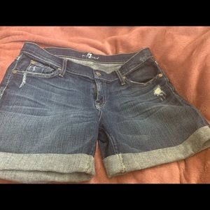 7 For All Mankind Denim Shorts